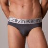 Cueca slip de cintura baixa em microfibra elástica Cueca slip de cintura baixa em microfibra elástica