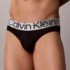 Cueca slip de cintura baixa em microfibra elástica Cueca slip de cintura baixa em microfibra elástica