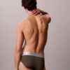 Cueca slip de cintura baixa em microfibra elástica Cueca slip de cintura baixa em microfibra elástica