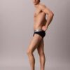 Cueca slip de cintura baixa em microfibra elástica Cueca slip de cintura baixa em microfibra elástica