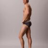 Cueca slip de cintura baixa em microfibra elástica Cueca slip de cintura baixa em microfibra elástica