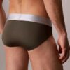 Cueca slip de cintura baixa em microfibra elástica Cueca slip de cintura baixa em microfibra elástica