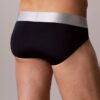 Cueca slip de cintura baixa em microfibra elástica Cueca slip de cintura baixa em microfibra elástica