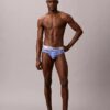 Cueca slip de cintura baixa em microfibra escovada elástica Cueca slip de cintura baixa em microfibra escovada elástica