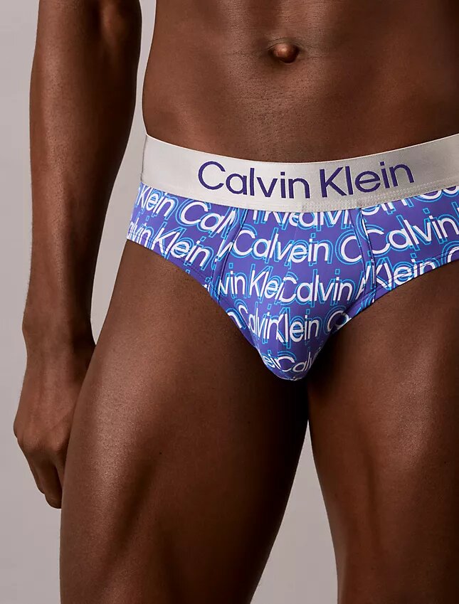 Cueca slip de cintura baixa em microfibra escovada elástica Cueca slip de cintura baixa em microfibra escovada elástica