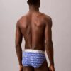 Cueca slip de cintura baixa em microfibra escovada elástica Cueca slip de cintura baixa em microfibra escovada elástica