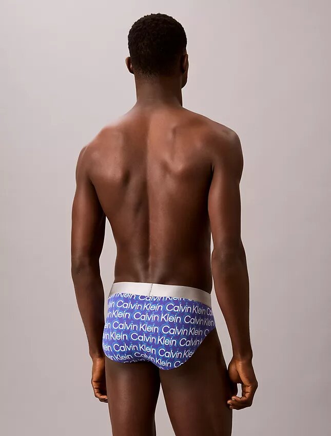 Cueca slip de cintura baixa em microfibra escovada elástica Cueca slip de cintura baixa em microfibra escovada elástica