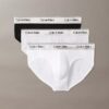 Cueca slip de cintura baixa Icon em Cotton Stretch metalizado, embalagem de 3 unidades