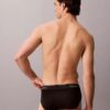 Cueca slip de cintura baixa Icon em Cotton Stretch metalizado, embalagem de 3 unidades