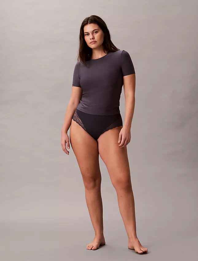 Cueca slip de renda elástica sensual Cueca slip de renda elástica sensual