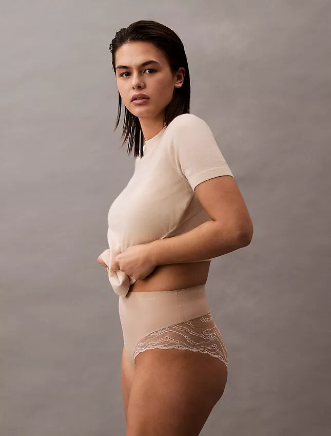 Cueca slip de renda elástica sensual Cueca slip de renda elástica sensual