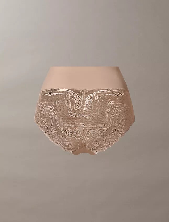 Cueca slip de renda elástica sensual Cueca slip de renda elástica sensual