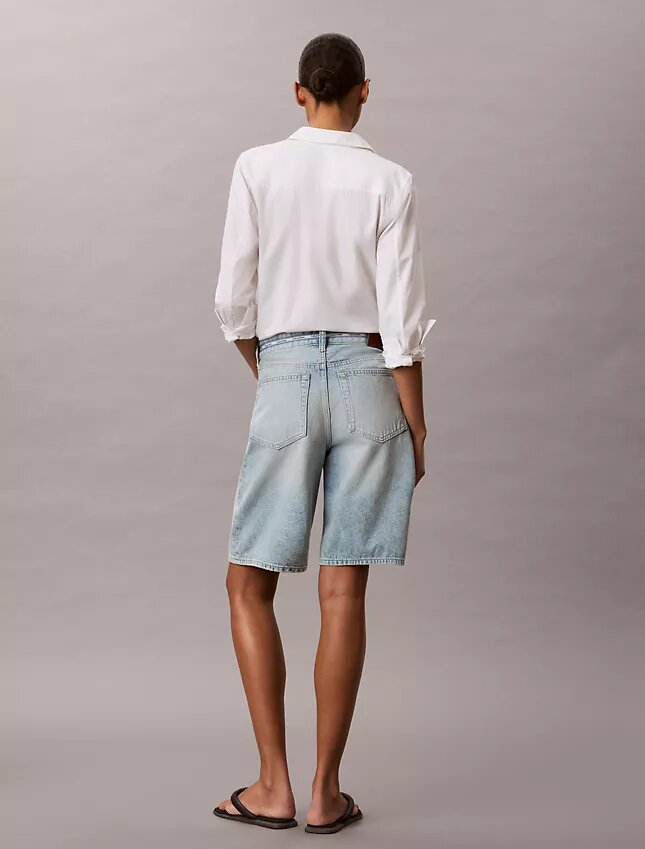 Denim Bermudas com logótipo Denim Bermudas com logótipo