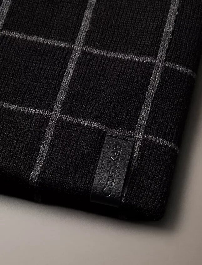 Gorro em jacquard xadrez Gorro em jacquard xadrez