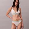 Icon Bralette triangular com riscas em algodão e Modal, com forro leve