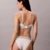 Icon Bralette triangular com riscas em algodão e Modal, com forro leve