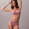 Icon Bralette Triangular em Algodão Modal Metalizado com Forro Ligeiro