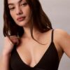 Icon Bralette Triangular em Algodão Modal Metalizado com Forro Ligeiro