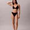 Icon Bralette Triangular em Algodão Modal Metalizado com Forro Ligeiro