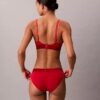Icon Bralette Triangular em Algodão Modal Metalizado com Forro Ligeiro