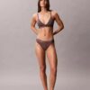 Icon Bralette Triangular em Algodão Modal Metalizado com Forro Ligeiro
