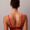 Icon Bralette Triangular em Algodão Modal Metalizado com Forro Ligeiro