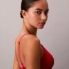 Icon Bralette Triangular em Algodão Modal Metalizado com Forro Ligeiro