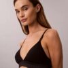 Icon Bralette Triangular em Algodão Modal Metalizado com Forro Ligeiro