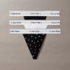 Icon Cotton Stretch Thong, Conjunto de 3