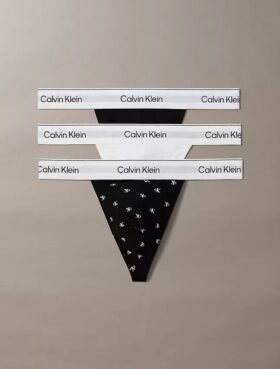 Icon Cotton Stretch Thong, Conjunto de 3