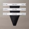 Icon Cotton Stretch Thong, Conjunto de 3