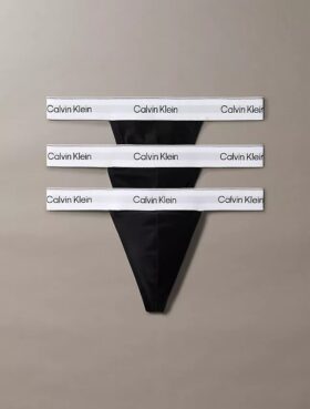 Icon Cotton Stretch Thong, Conjunto de 3