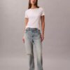 Jeans com corte Mom Jeans com corte Mom