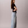 Jeans curtos de perna larga