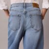 Jeans curtos de perna larga