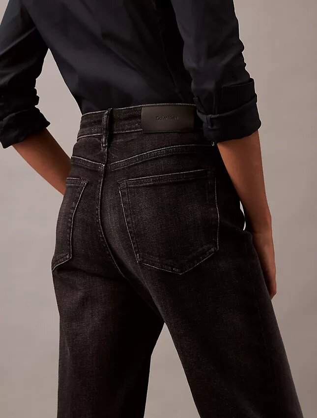 Jeans de algodão e caxemira descontraídos Jeans de algodão e caxemira descontraídos