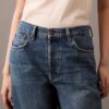 Jeans de corte largo dos anos 90