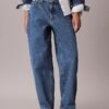 Jeans de corte largo dos anos 90