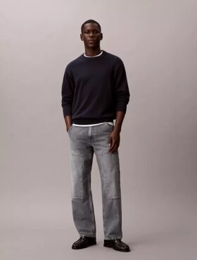Jeans de corte reto