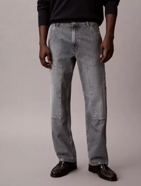 Jeans de corte reto