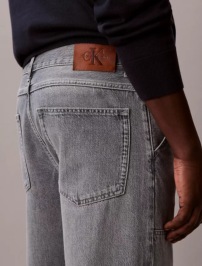 Jeans de corte reto Jeans de corte reto