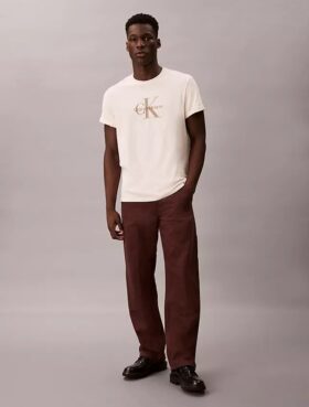 Jeans de corte reto estilo carpinteiro