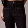 Jeans de ganga largos com bainha reta Jeans de ganga largos com bainha reta
