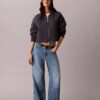 Jeans de ganga largos de cintura baixa
