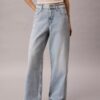 Jeans de ganga largos de cintura baixa