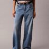 Jeans de ganga largos de cintura baixa