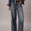 Jeans de ganga largos de cintura baixa Jeans de ganga largos de cintura baixa