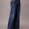Jeans de ganga largos de cintura baixa Jeans de ganga largos de cintura baixa
