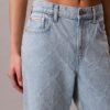Jeans de ganga largos de cintura baixa Jeans de ganga largos de cintura baixa