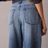 Jeans de ganga largos de cintura baixa
